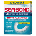 Denture Adhesive Seals Lower Pack of 30 - Zinc-Free, Cushiony Comfort