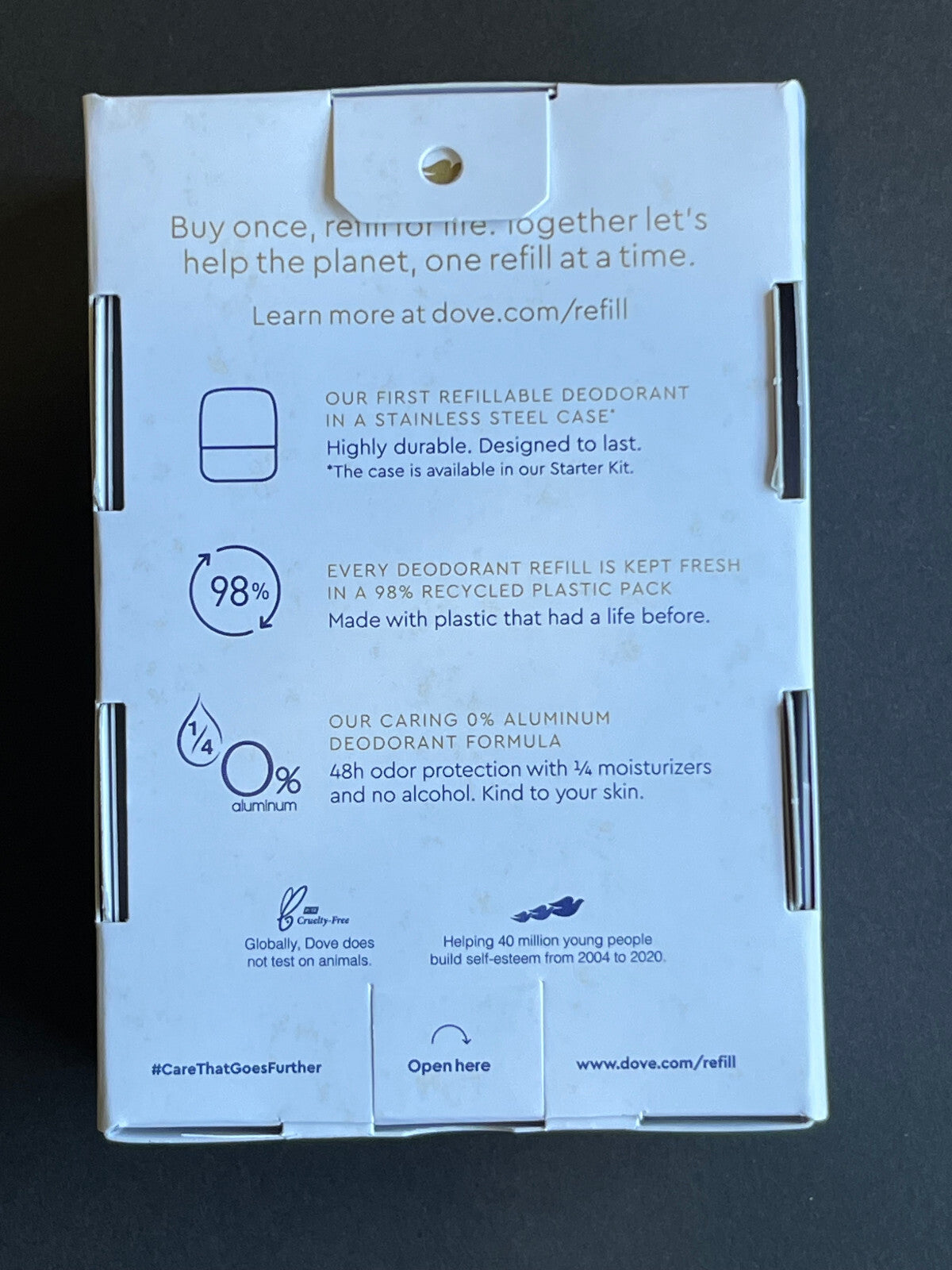 4-Pack Dove Deodorant Refills with Coconut, Pink Jasmine, Cucumber & Green Tea