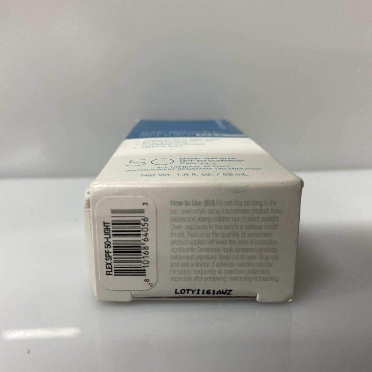 SPF 50 Sun Protection Face Sunscreen Light 1.8 Oz -Open Box