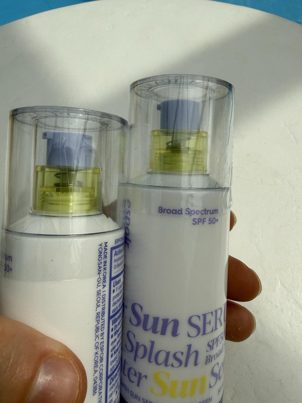 Espoir Water Splash Sun Serum SPF 50 Sunscreen 1.69 fl oz 2-Pack - No Box
