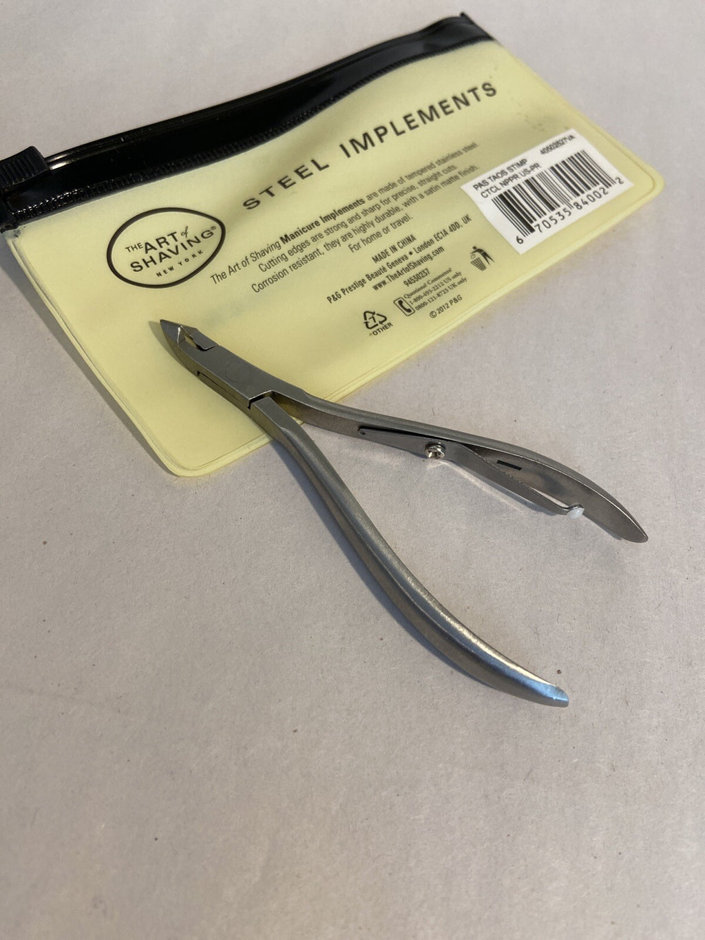 Stainless Steel Cuticle Nipper with Storage Bag - Manicure Tool