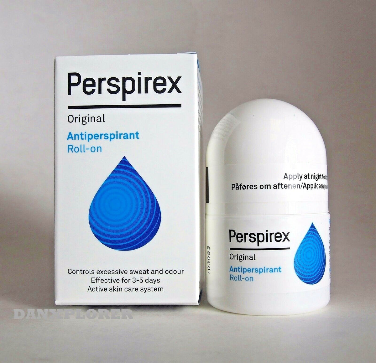 Perspirex Original Antiperspirant Roll-On - 20ml Long-Lasting Sweat & Odour Protection