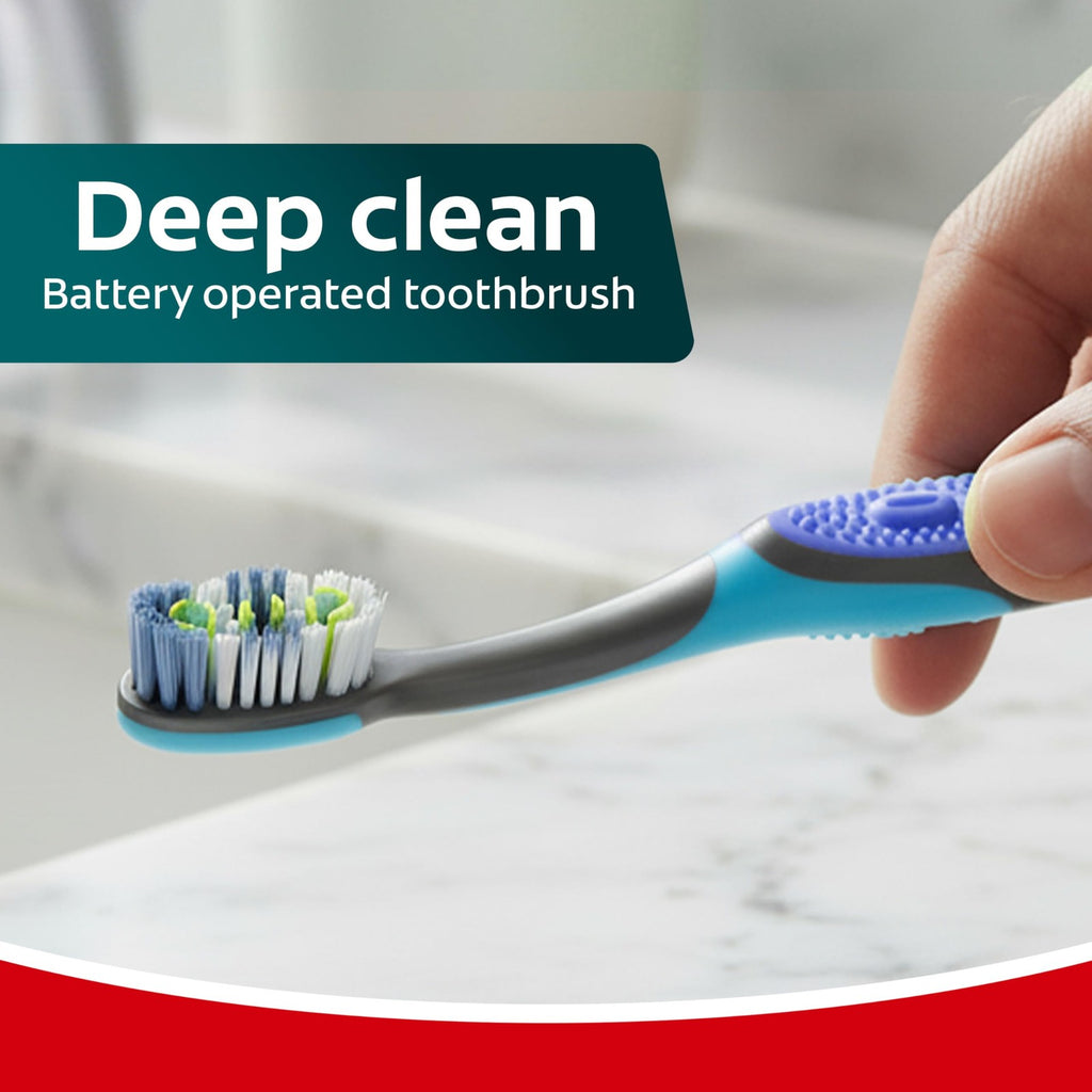 Electric Toothbrush Pack - Sonic Deep Clean, Battery Operated, 2 Count