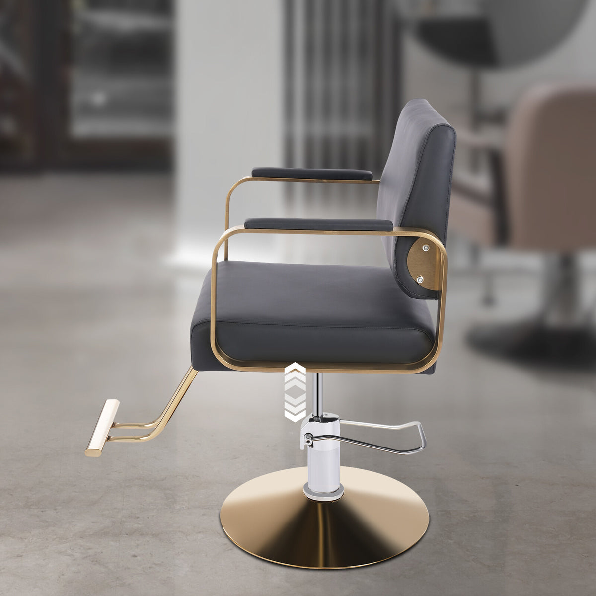 Hydraulic Salon Barber Chair Adjustable Reclining Styling Chair for Spa and Hairdressing