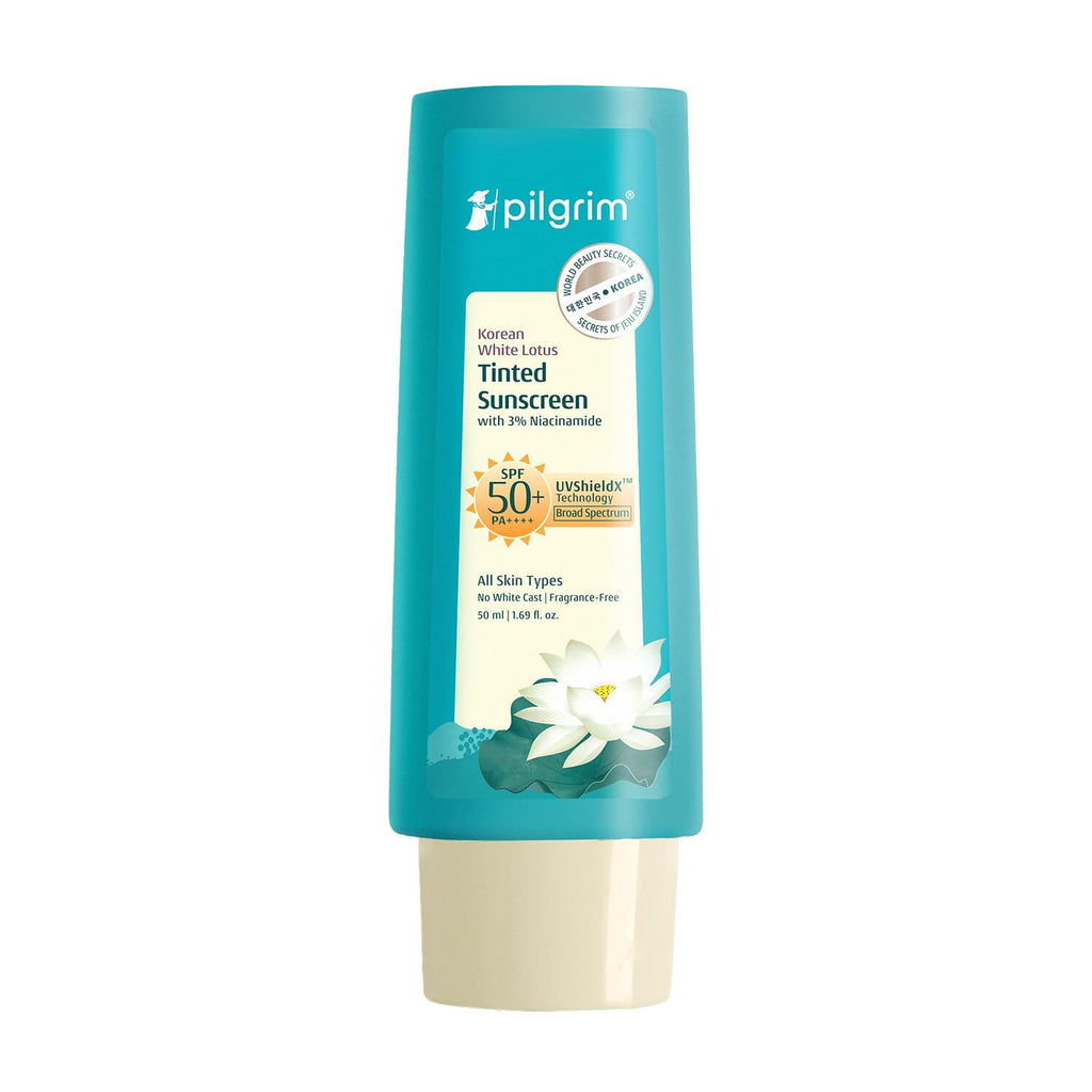 Pilgrim White Lotus Tinted Sunscreen SPF 50+ PA++++ - 50ml