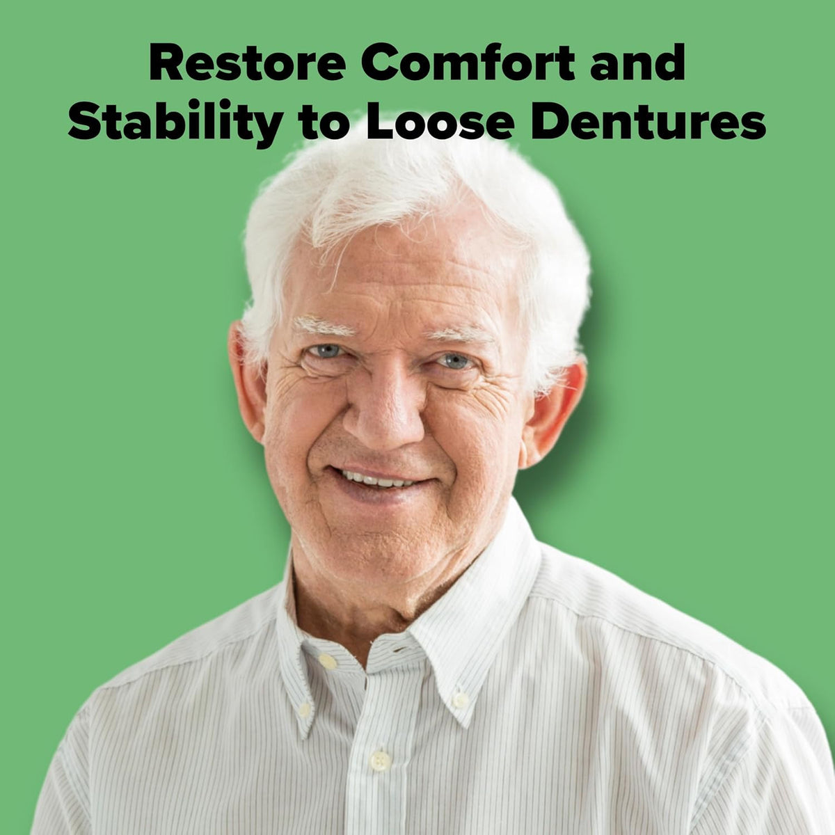 Denture Reline Kit - Advanced Formula for Tight, Comfortable Fit - 3 Relines
