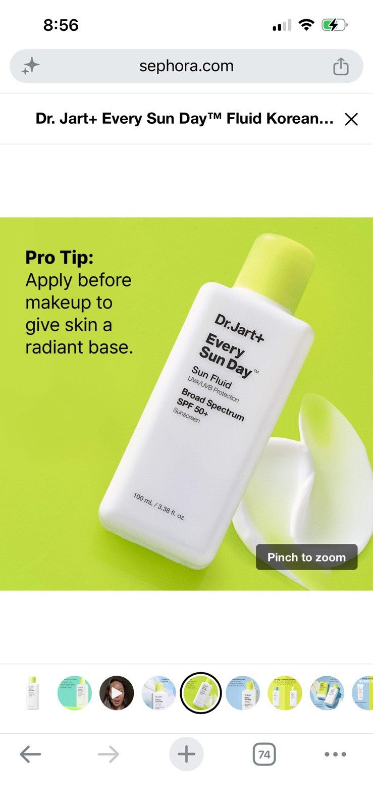 Korean SPF 50+ Sun Fluid Sunscreen - Lightweight, Broad Spectrum UV Protection