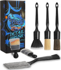 6-Piece Car Detailing Brush Set for Interior & Exterior Cleaning