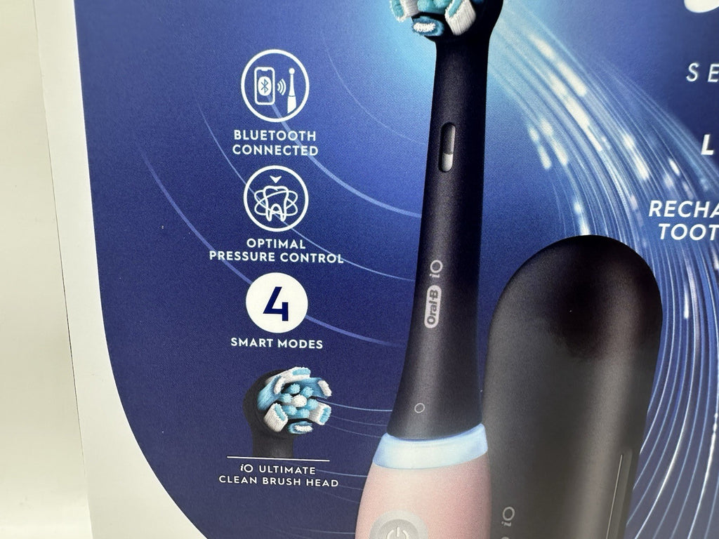 Electric Toothbrush Pink with App Bluetooth & Travel Case - Oral-B iO Series 4 Luxe