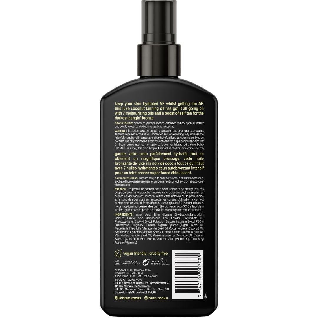 Fast-Acting Tanning Oil Spray - Ultra Dark Tan in Less Time, 8 Fl Oz