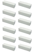 Nail Buffer Block Pack of 12 - Four Sided Polishing & Smoothing Grit 240