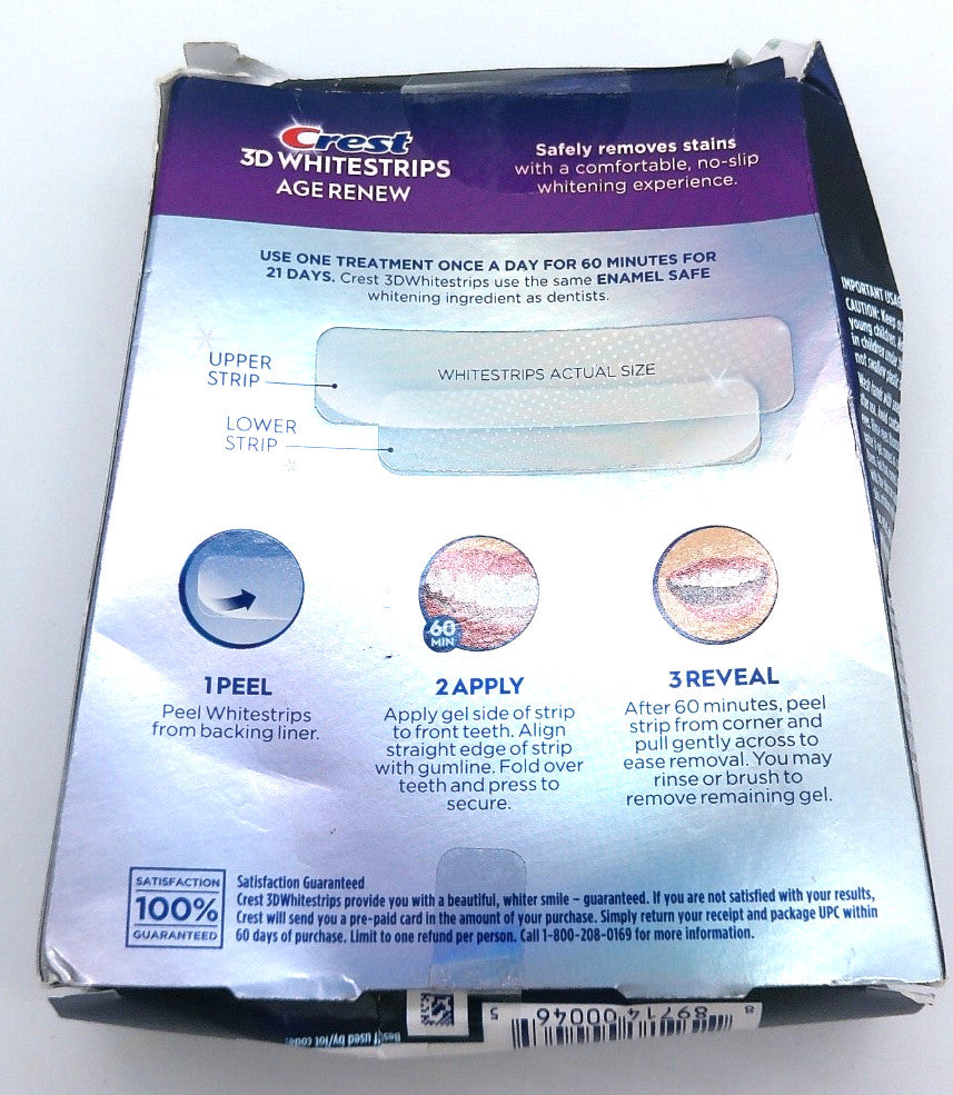 Strips - Crest 3D WhiteStrips Age Renew 21 Treatments