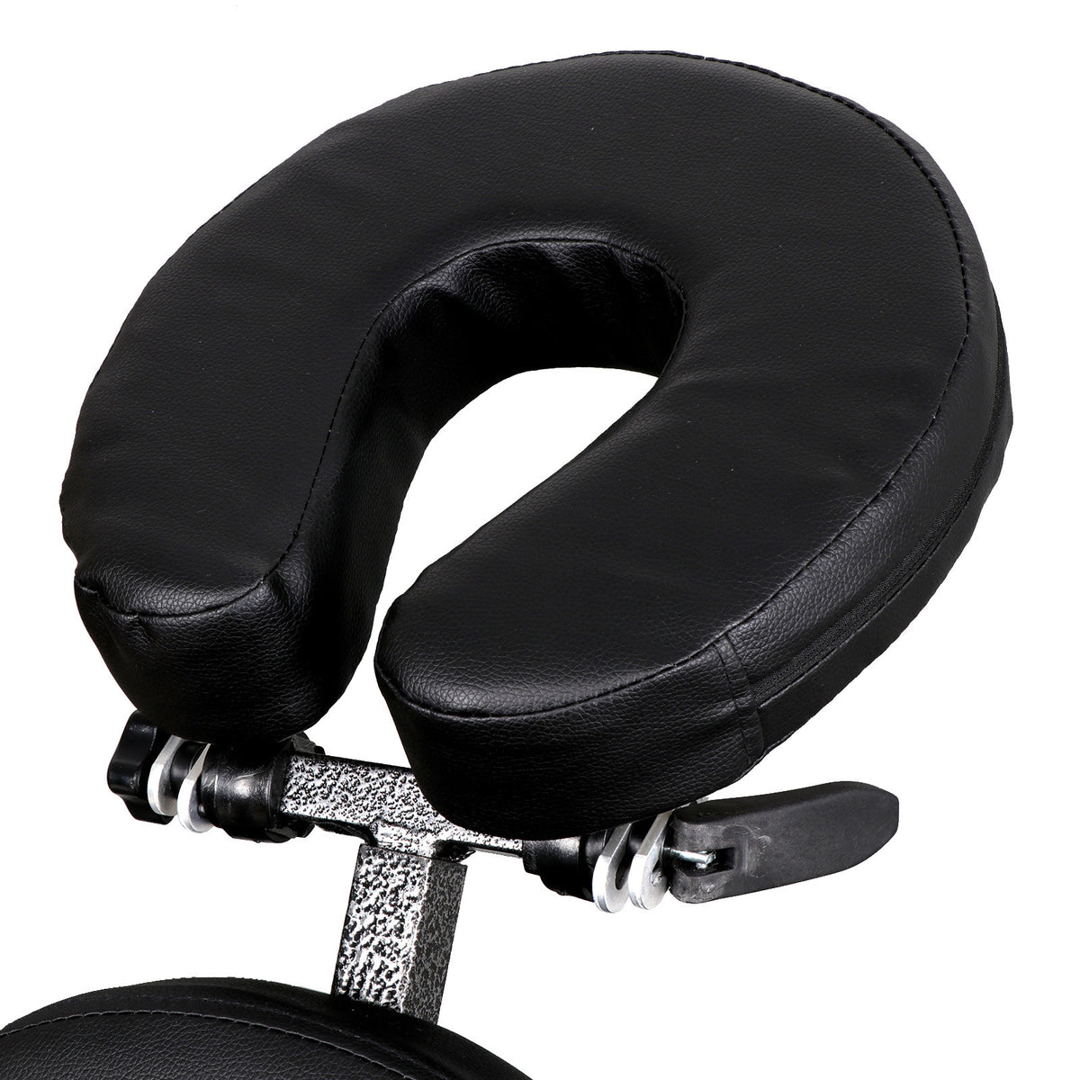 Portable Folding Massage Chair with PU Leather Padding Black