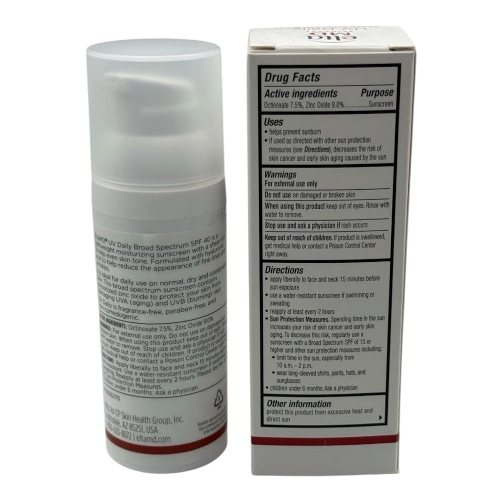 EltaMD UV Daily Tinted SPF 40 Face Sunscreen 1.7oz – Hydrating & Broad Spectrum Protection