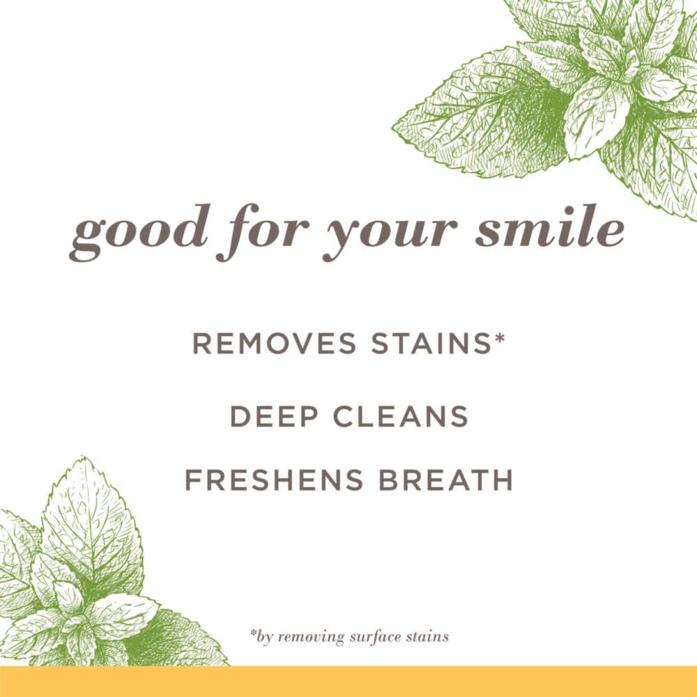 Fluoride-Free Natural Toothpaste with Peppermint - 3-Pack, Purely White & Stain Remover