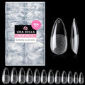 Almond Gel Nail Tips 504PCS - Clear Full Cover Press On Nails for DIY Manicure