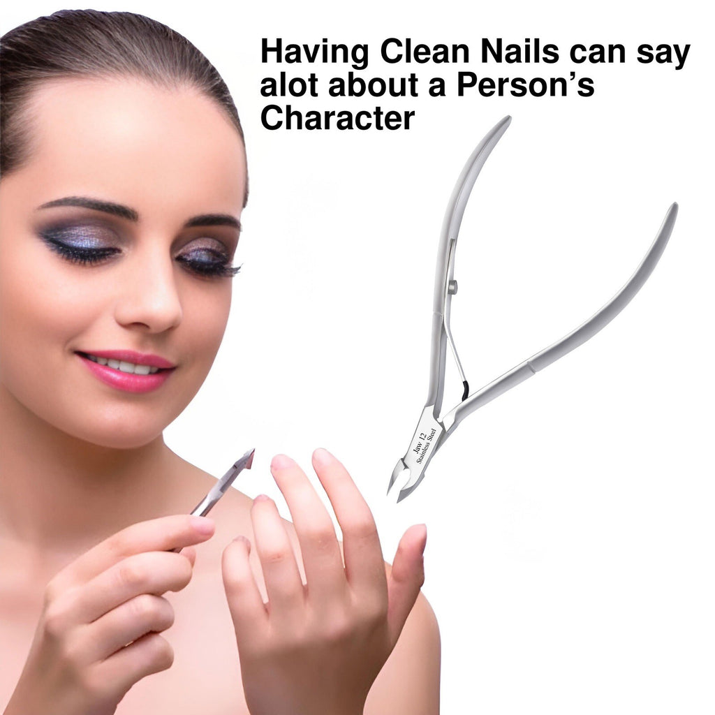 Professional Cuticle Trimmer Nipper for Nails & Hangnails - Stainless Steel Precision Tool