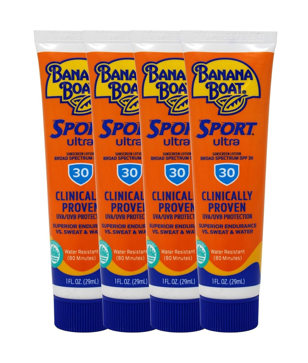 SPF 30 Sunscreen Lotion Pack of 4 - Water-Resistant, Broad Spectrum