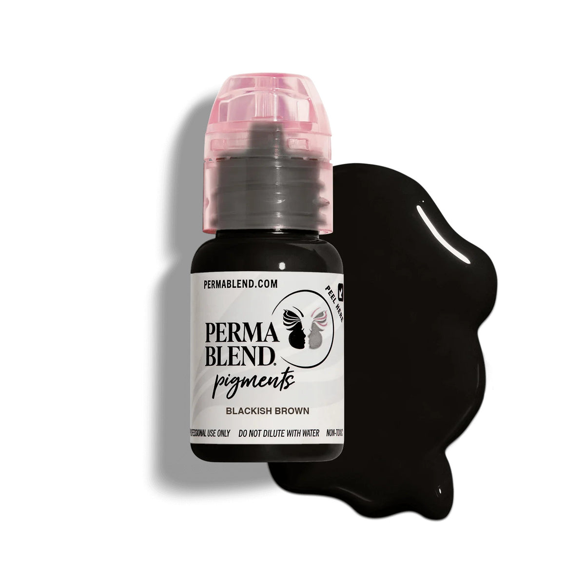 Permanent Makeup Eyebrow Pigment - Dark Brown/Blackish Brown 0.5 oz