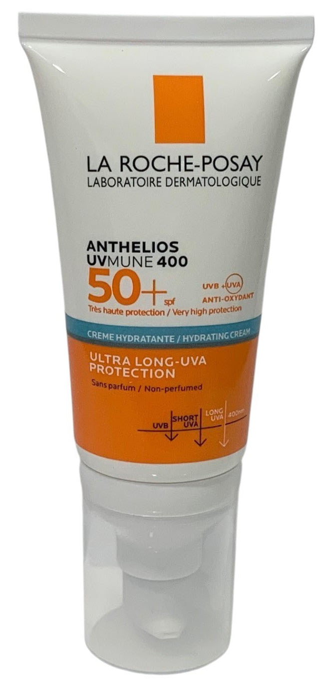Moisturizing Sunscreen SPF 50+ with UVA Protection - Hydrating Cream for Sensitive Skin - 50ml Set of 2