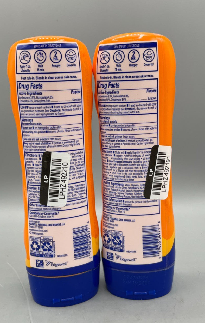 Waterproof Sunscreen Lotion SPF 30 - 8oz Water Resistant Sunblock for Sports