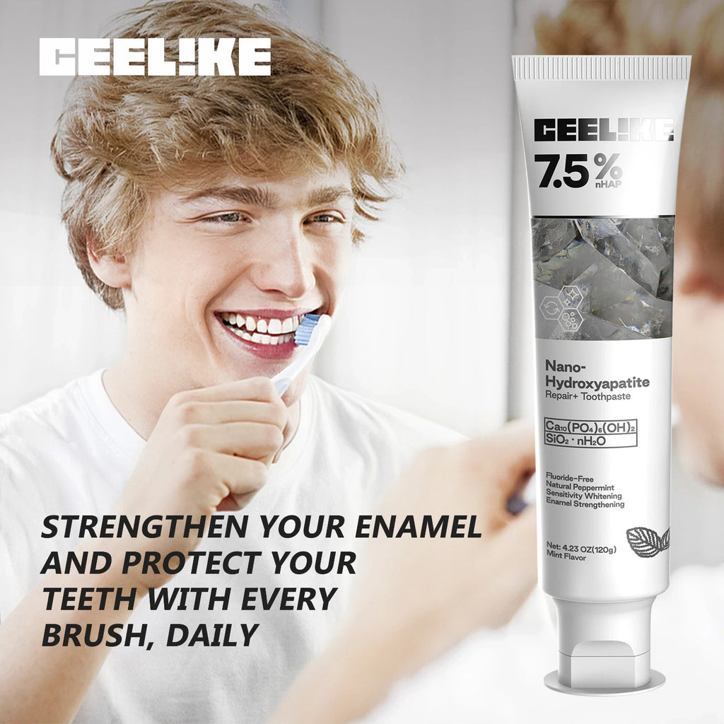 Nano Hydroxyapatite Toothpaste 7.5% Strength for Enamel Repair & Sensitivity Relief - 3 Pack