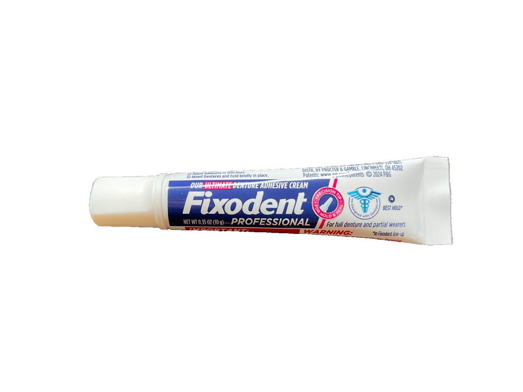 Denture Adhesive Cream 0.35 oz - 50 Tubes Pack for Secure Fit