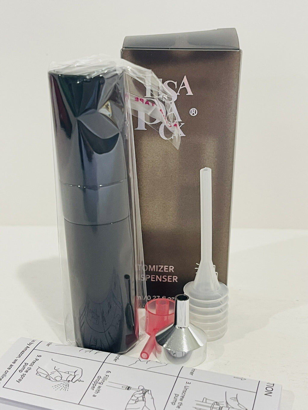 Travel Perfume Spray Bottle 8ML Set - Empty Cologne Dispenser for On-the-Go