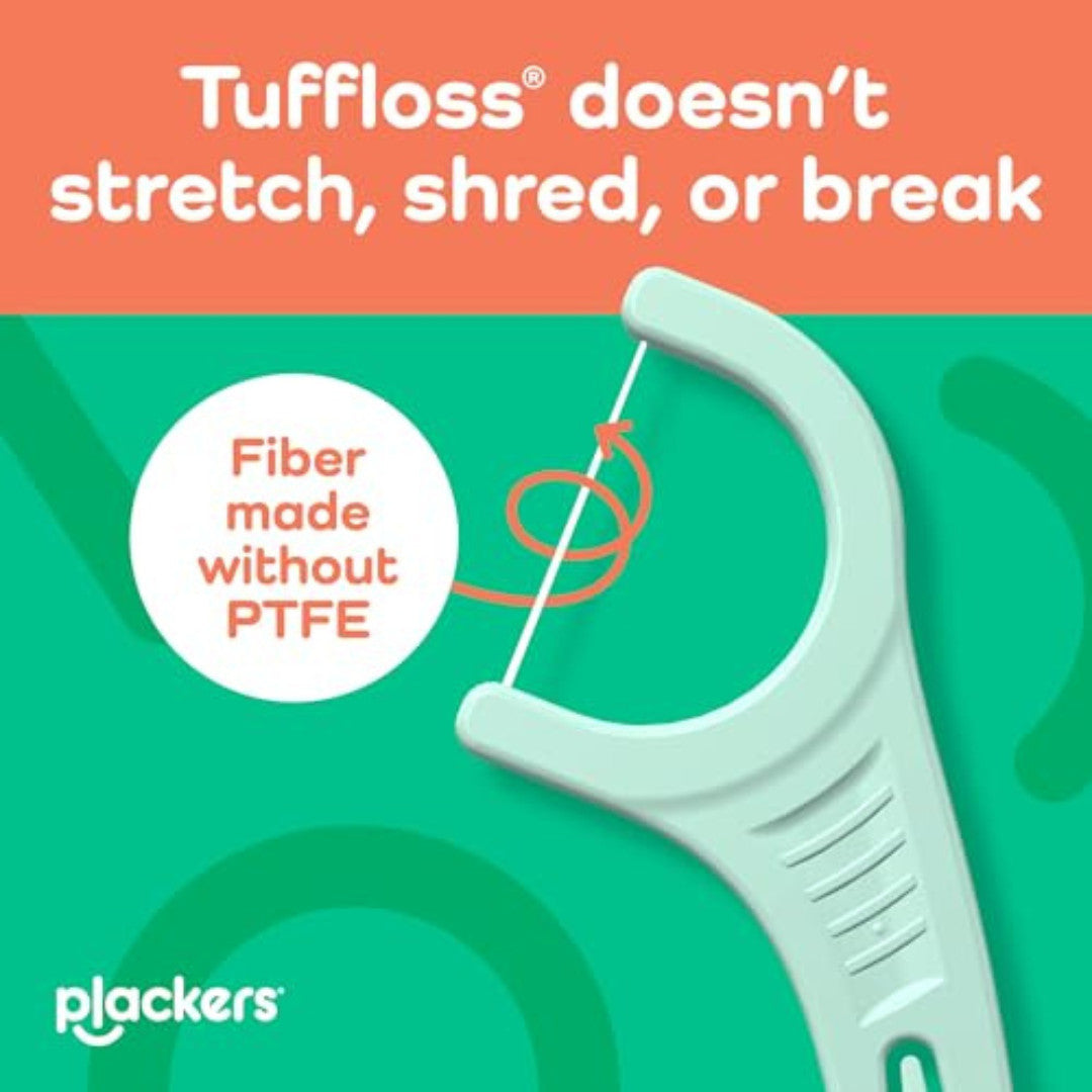 Micro Mint Dental Floss Picks 300 Count - Strong, Slim, Durable Oral Floss