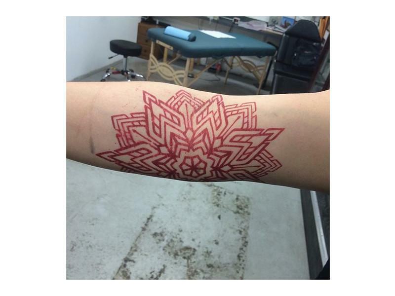 S8 Red Tattoo Stencil Paper - Pack of 100 for Precise Lining