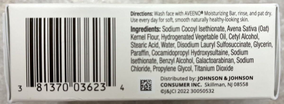 Aveeno Moisturizing Bar with Nourishing Oat 3.5oz - Pack of 2