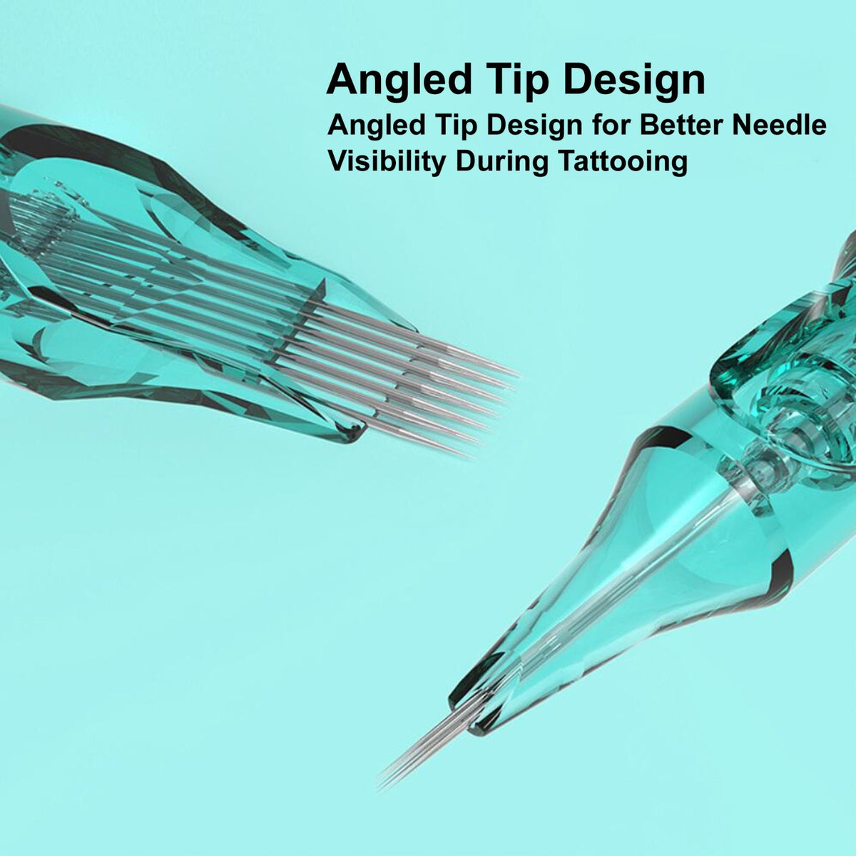 Disposable Tattoo Needle Cartridges 3RL-15RM, 50Pcs Mix Set