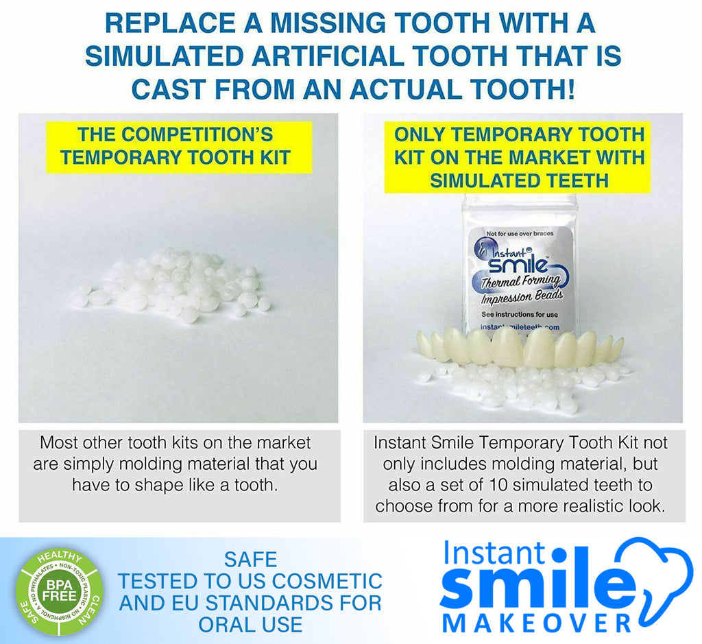 Temporary Tooth Repair Kit - Multi Shade Cosmetic Dental Fix