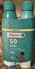 Kids SPF 50 Continuous Spray Sunscreen Twin Pack - Waterproof, Broad Spectrum