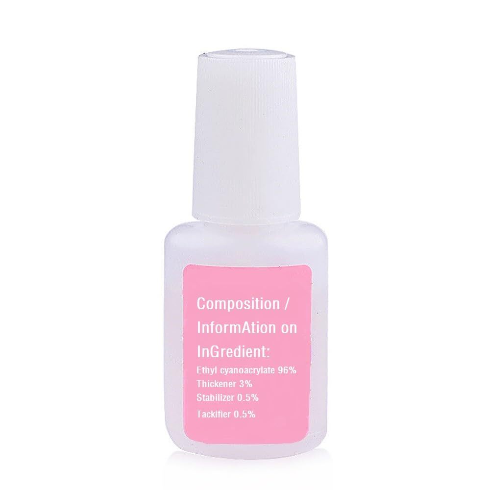 4-Pack Acrylic Nail Glue with Strong Adhesion and Easy Application
