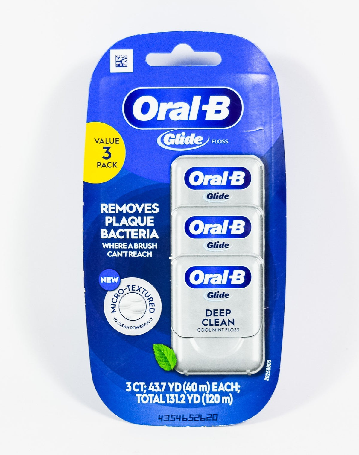 3 Pack Deep Clean Dental Floss - Cool Mint, 43.7 Yards Each