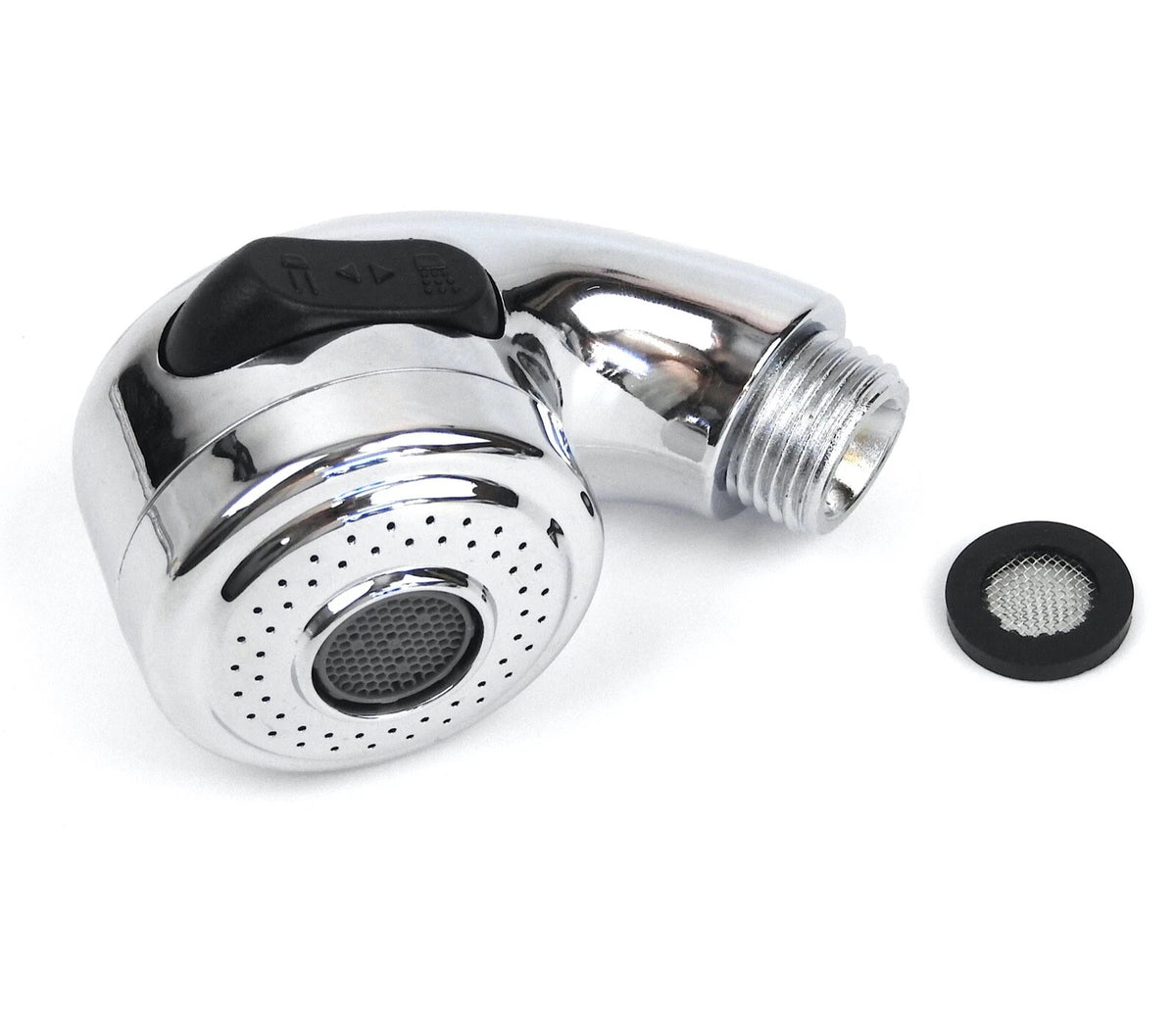 Salon Shampoo Bowl Sprayer Head Dual Function Chrome Replacement