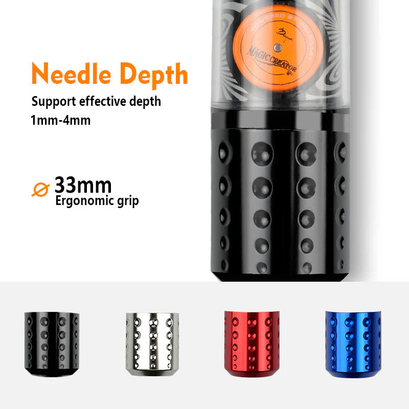 Rotary Wireless Tattoo Pen Machine Brushless Motor with Ring Switch