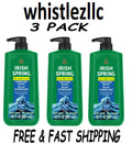 Irish Spring Moisture Blast Body Wash for Men - 3 Pack, 30 fl oz Bottles