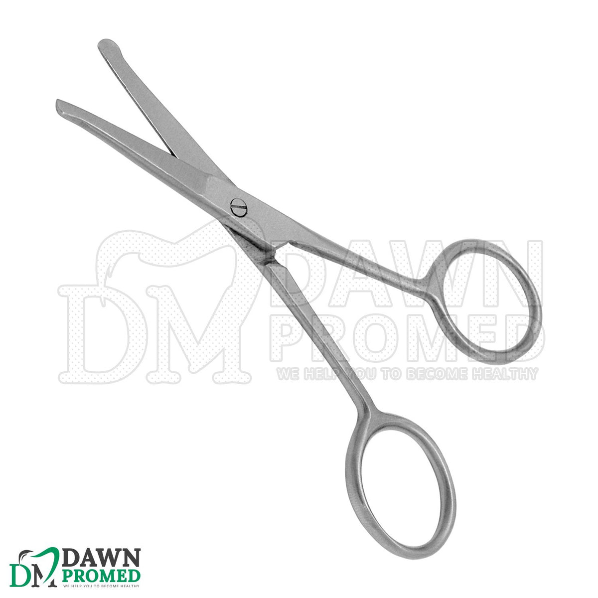 Nose Ear & Mustache Hair Remover Scissors 3.5-inch Stainless Steel Grooming Tool