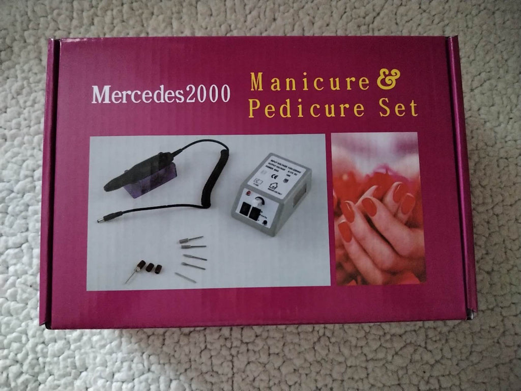 Electric Nail Drill Kit for Acrylic Nails, Manicure & Pedicure, Adjustable Speed