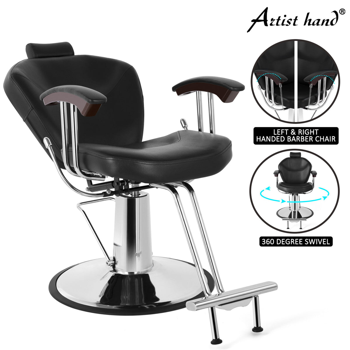 All Purpose Hydraulic Barber Chair for Salon Spa Hair Styling & Beauty