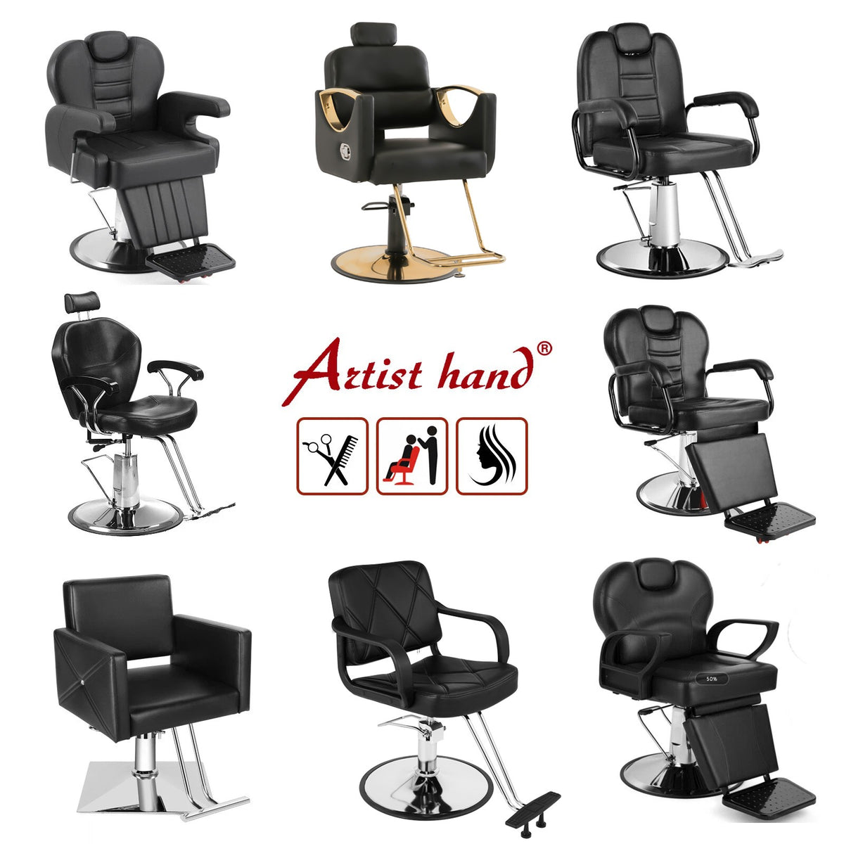 Pro Hydraulic Barber Chair for Hair Styling Salon & Spa