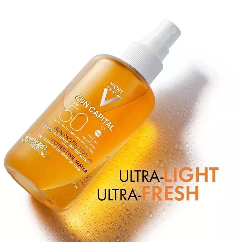 SPF 50 Water Sunscreen with Tanning Boost - Sensitive Skin 200ml