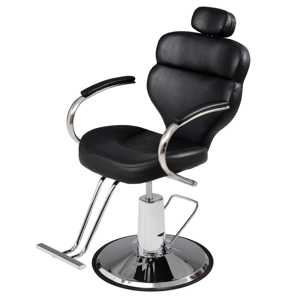 Hydraulic Reclining Barber Chair with Footrest for Salon Hair Styling Spa