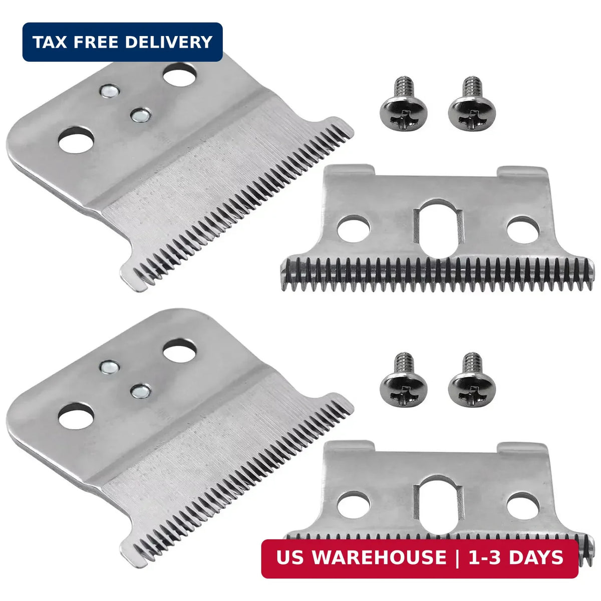 Replacement T-Outliner Blades with Screws for Andis G/GO/GTO/GTX & Headliner LS2/LS3
