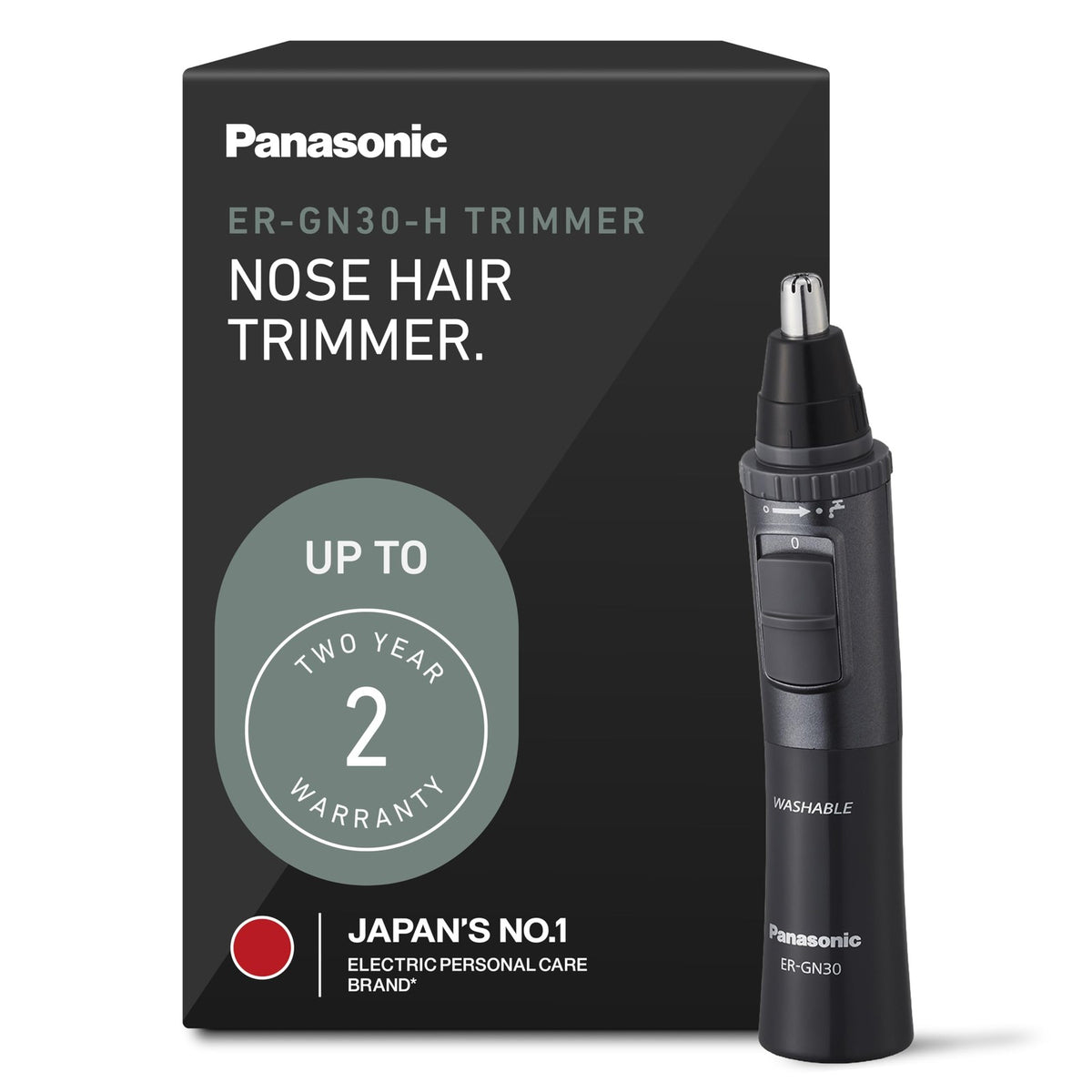 Waterproof Nose Hair Trimmer with Hypoallergenic Blades, Travel-Friendly