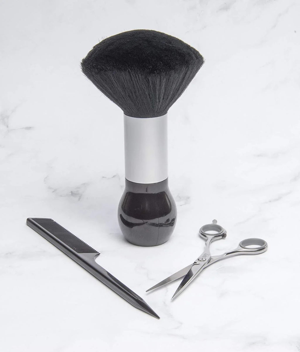 Large Neck Duster Brush for Barbers and Hair Salons - Soft Bristles, 7.5 Inch