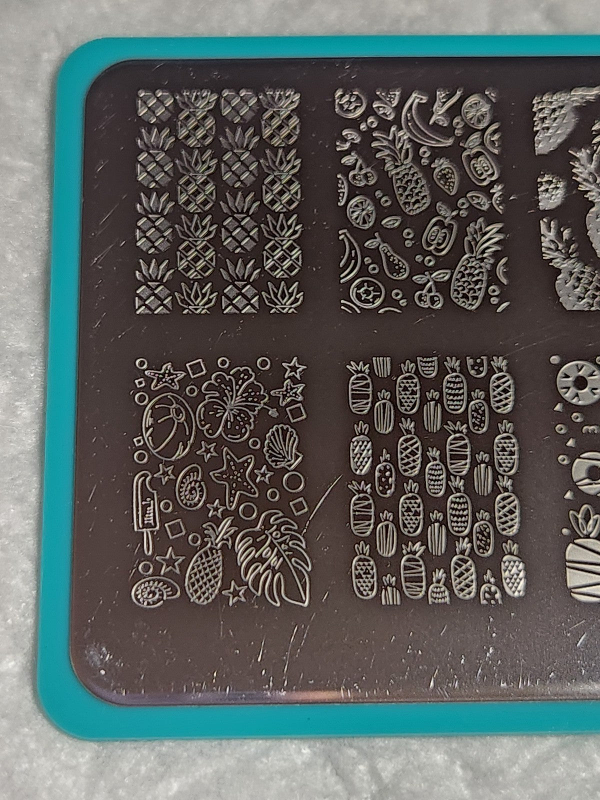 Maniology Nail Stamping Plate M051 Aloha Pineapples Nail Art Tool