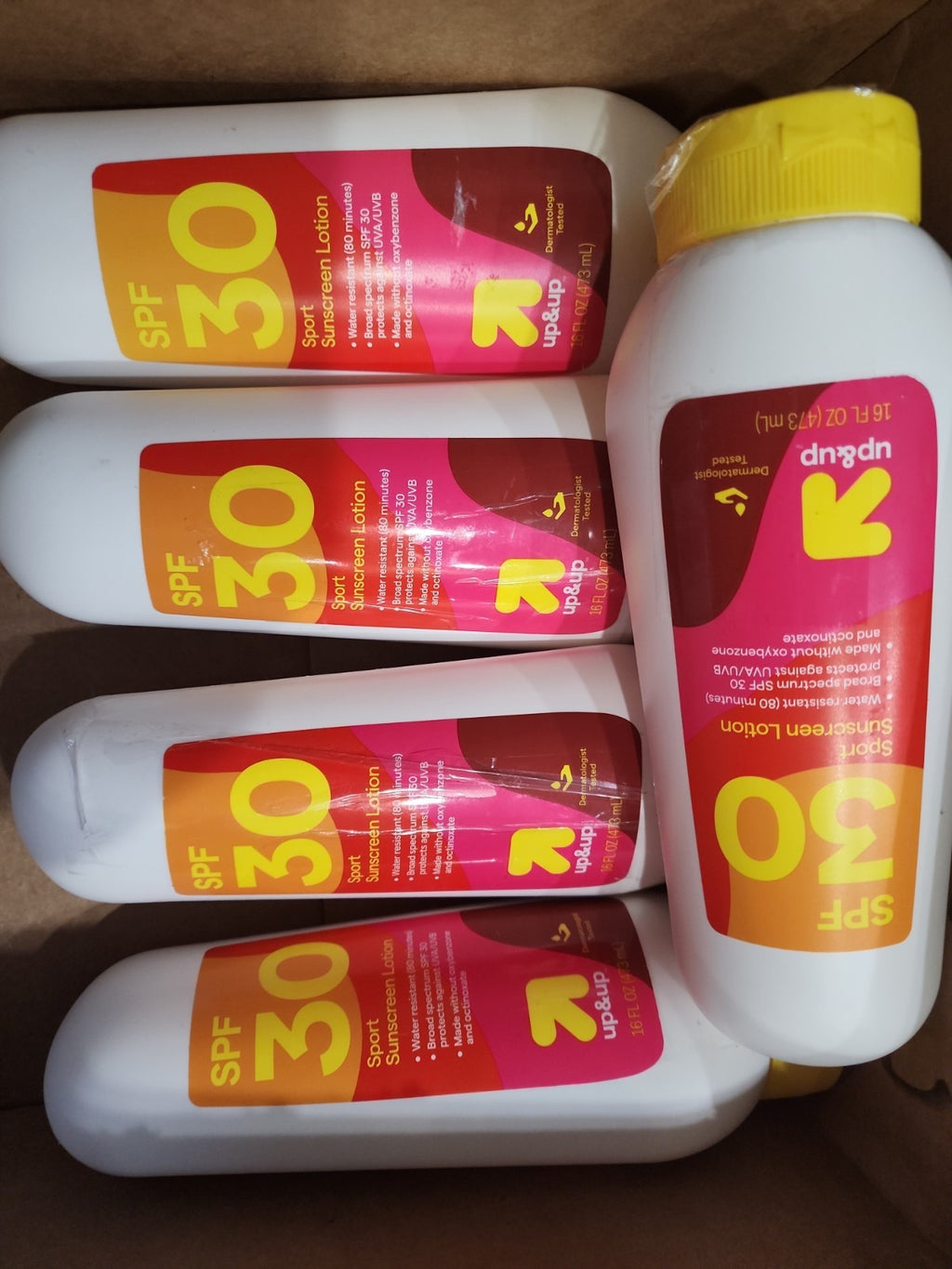 Sport Sunscreen Lotion SPF 30 - 16oz, Waterproof & Broad Spectrum